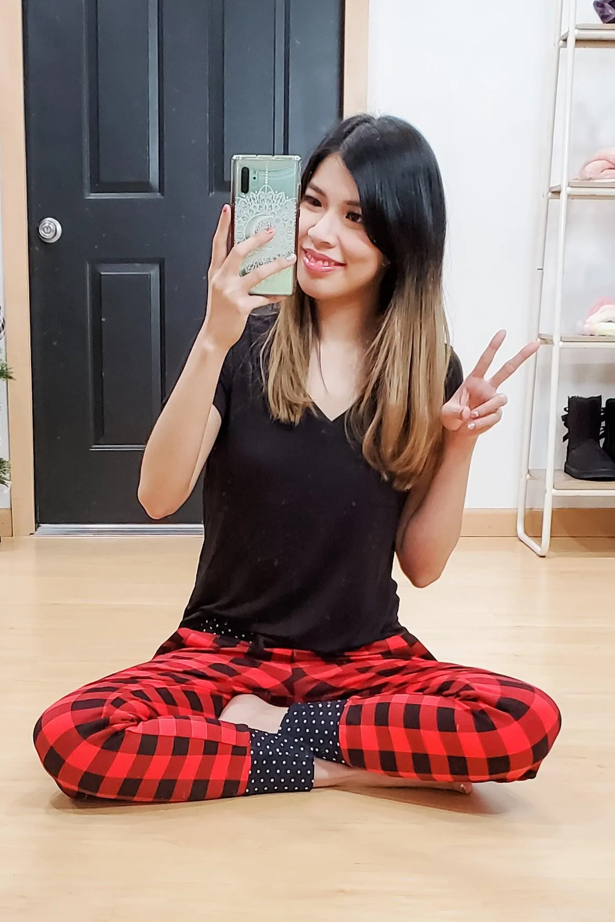 FINAL SALE -  Buffalo Plaid & Polka Dot Joggers