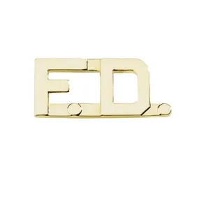 Fire Department 1/2 " Letters | Gold or Silver