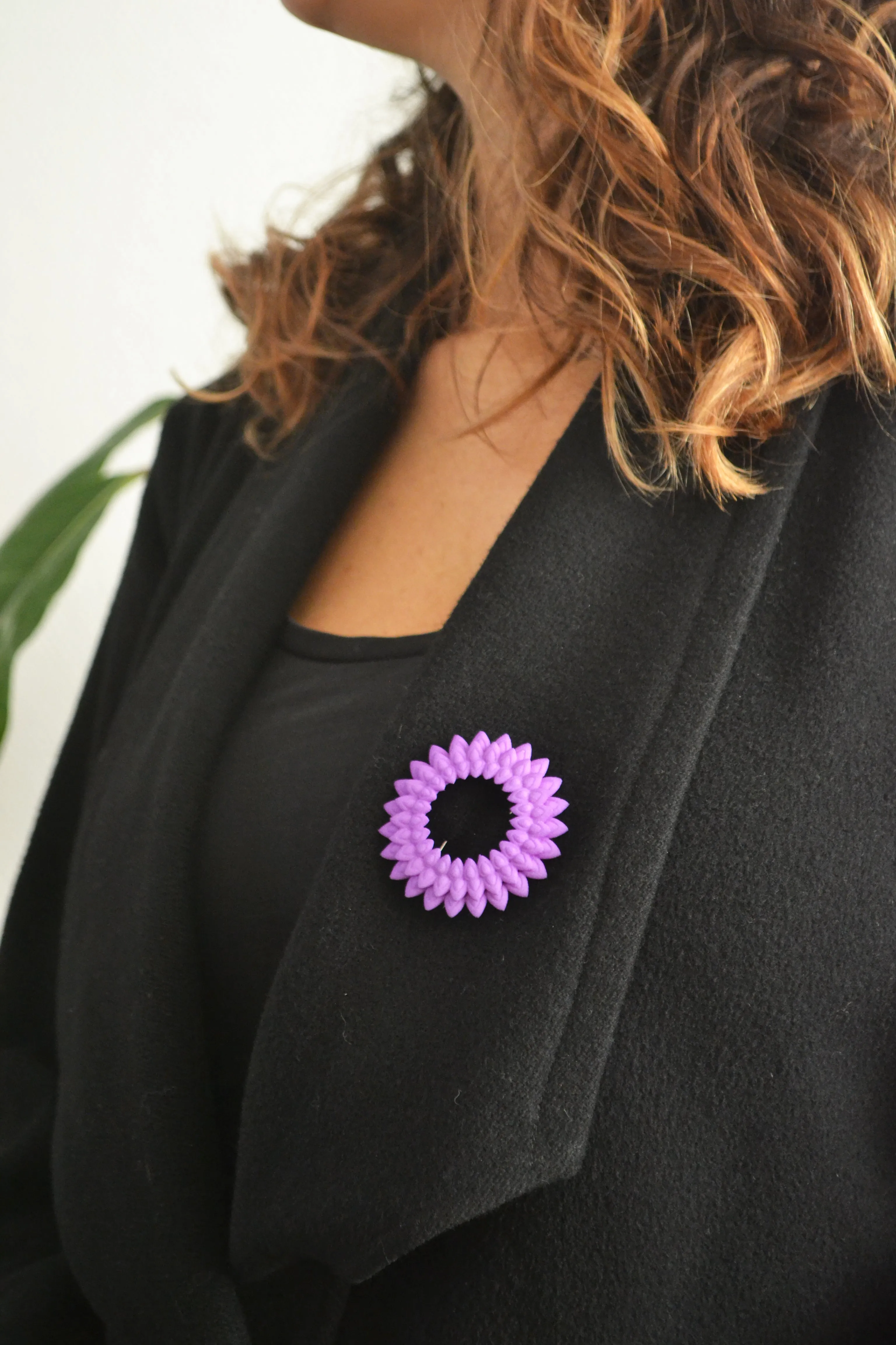 Flower Brooch - Dahlia