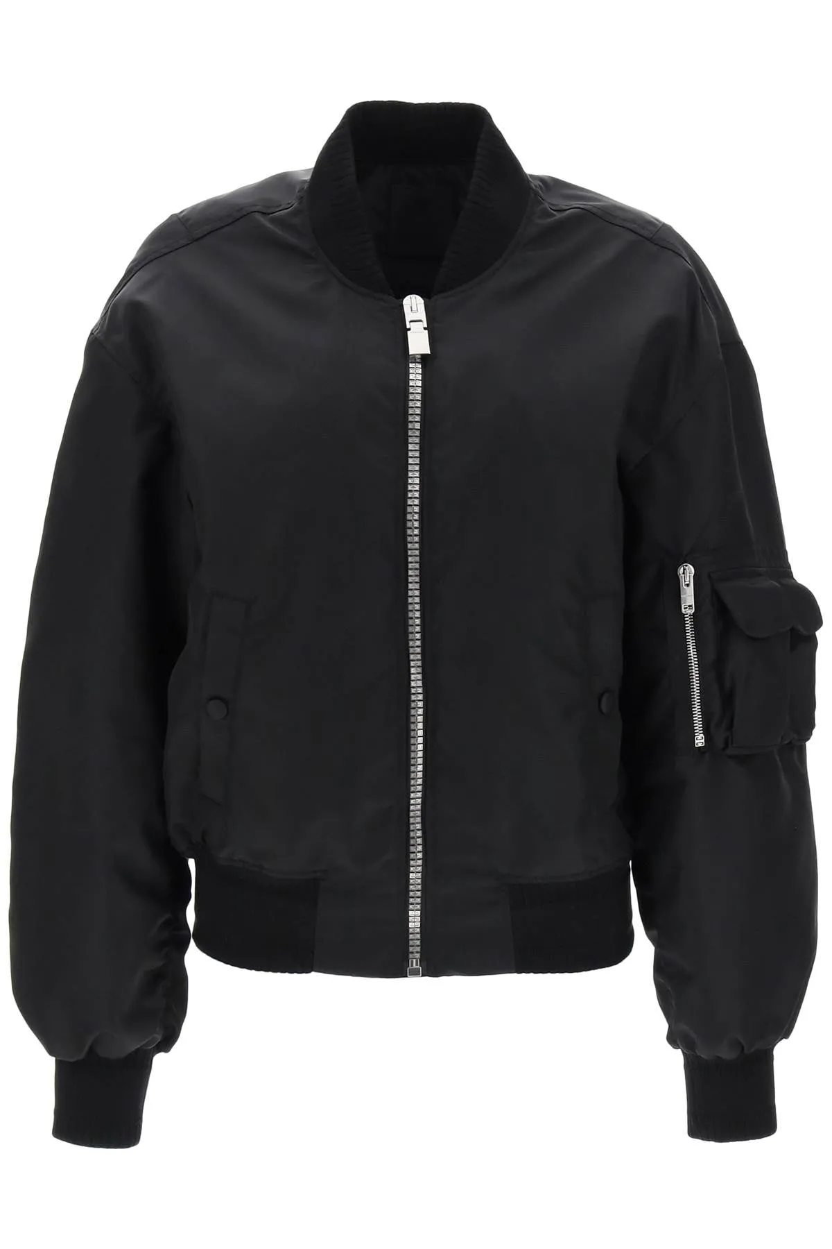 Givenchy Bomber Jacket With Logo Print And 4G Zipper