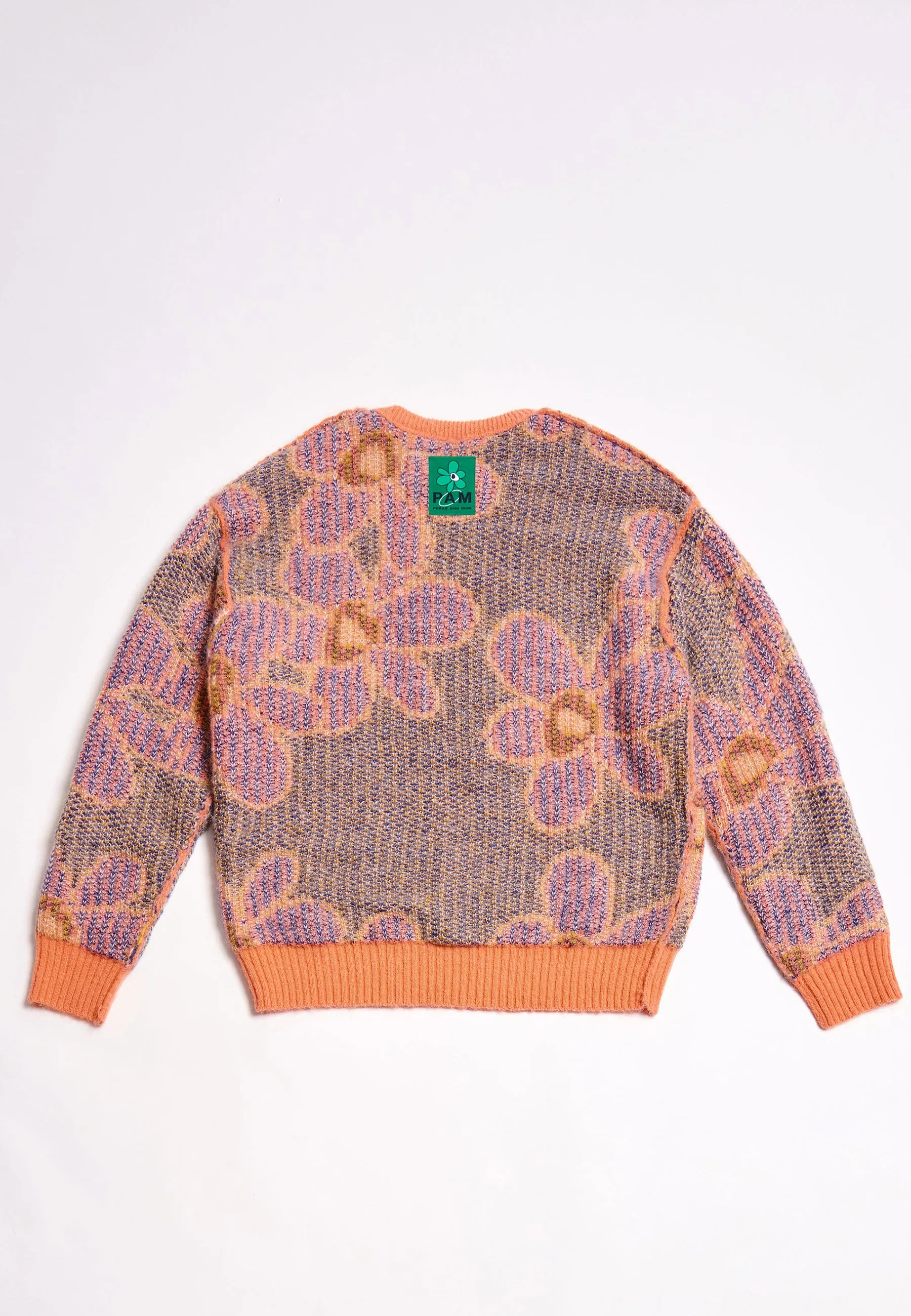 G.L Dr. Octagon Knitted Mohair Jumper - persimmon