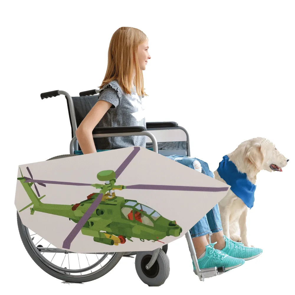 Green Helicopter Wheelchair Costume Child's