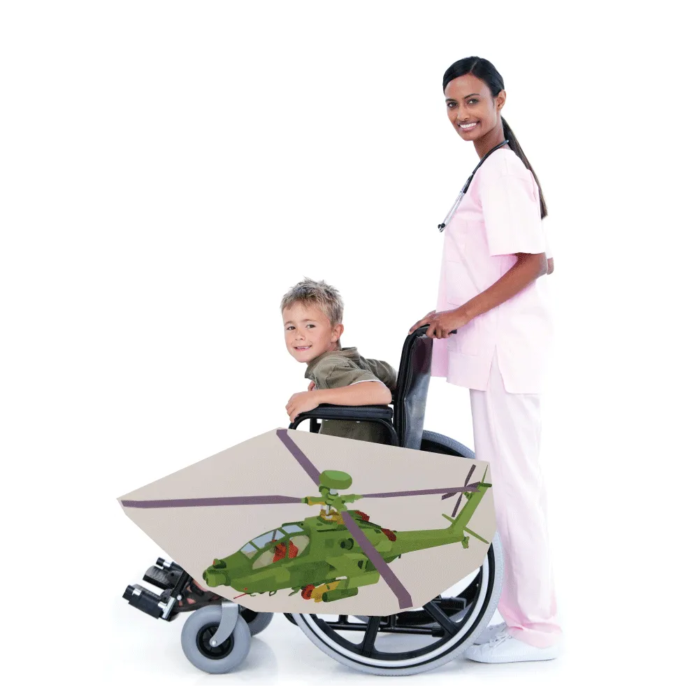 Green Helicopter Wheelchair Costume Child's