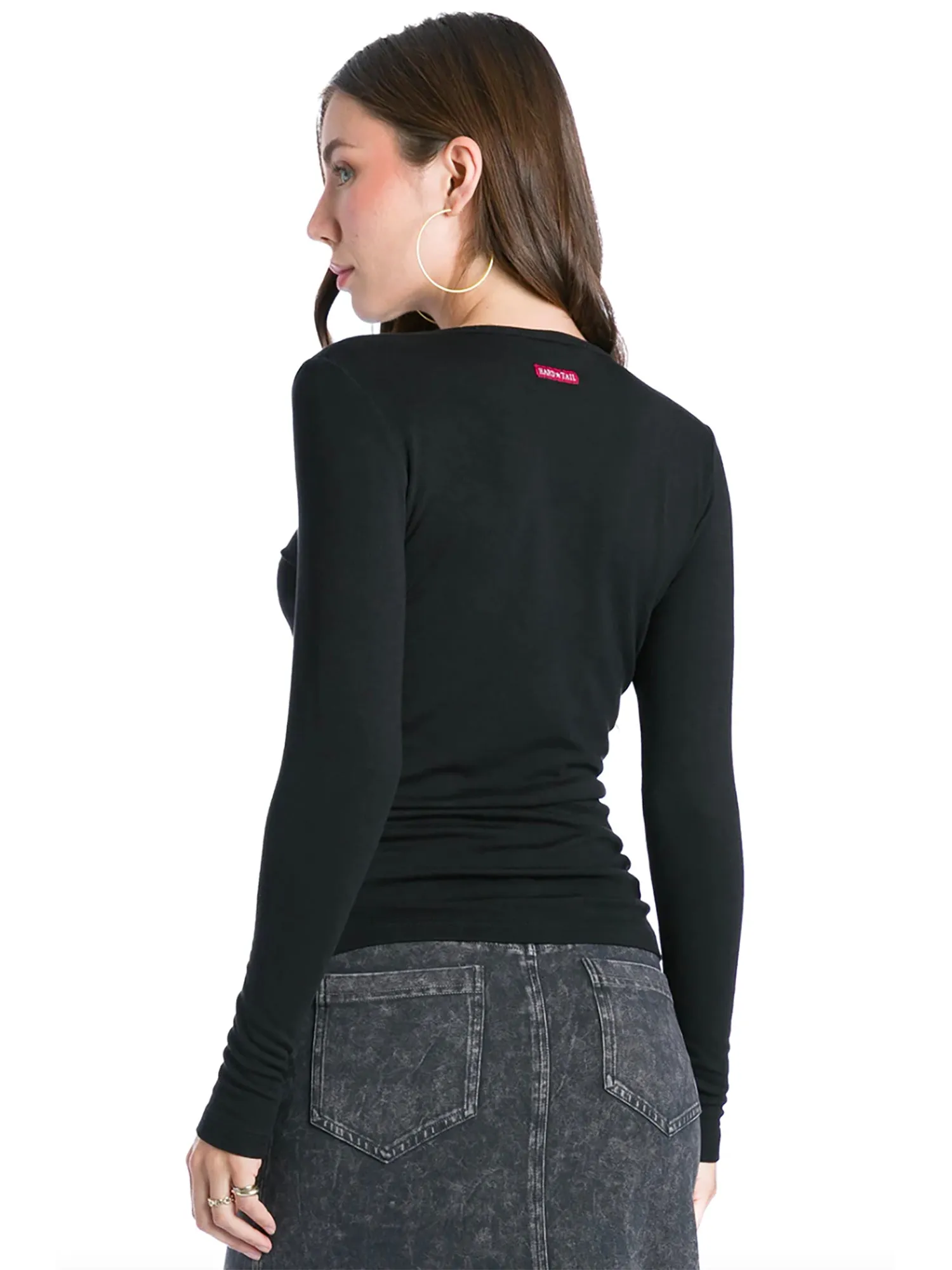 Hard Tail Luxe Long Sleeve Top (Style ROX-29)