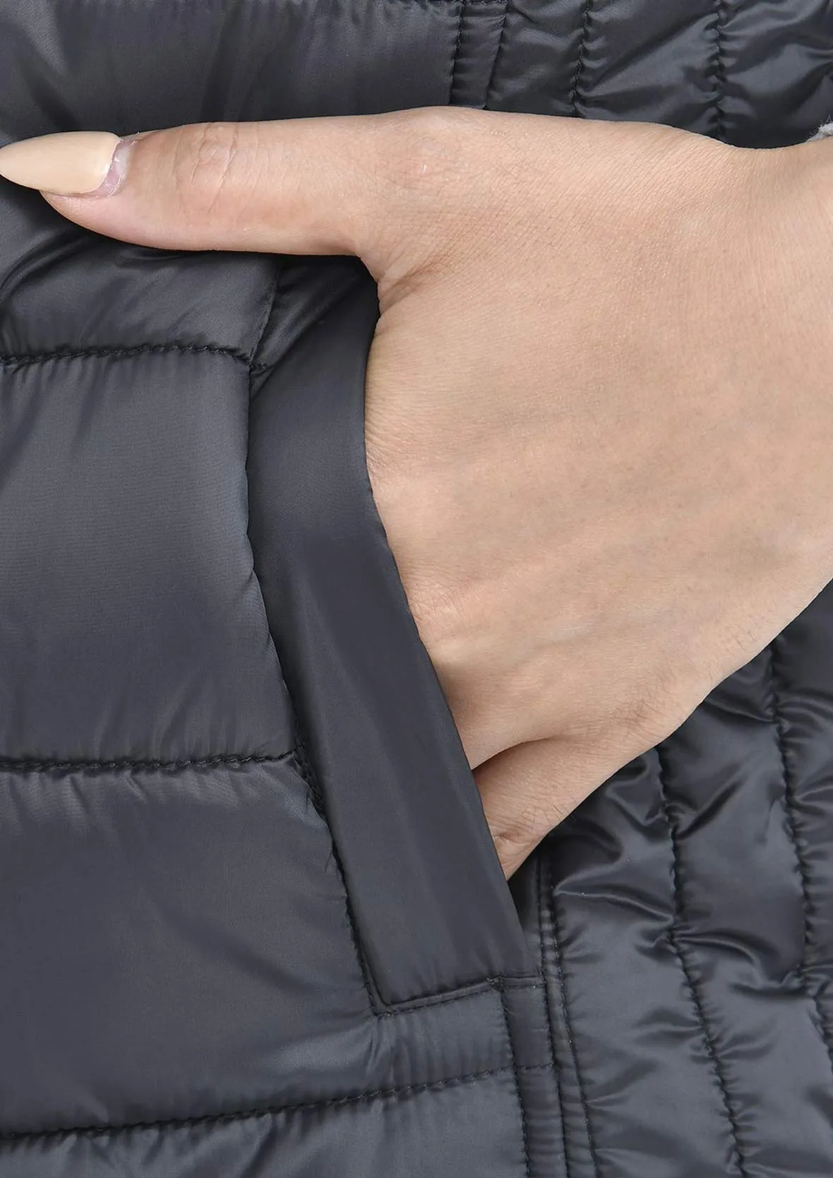 High-Neck Quilted Gilet