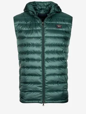 Hooded Gilet Green