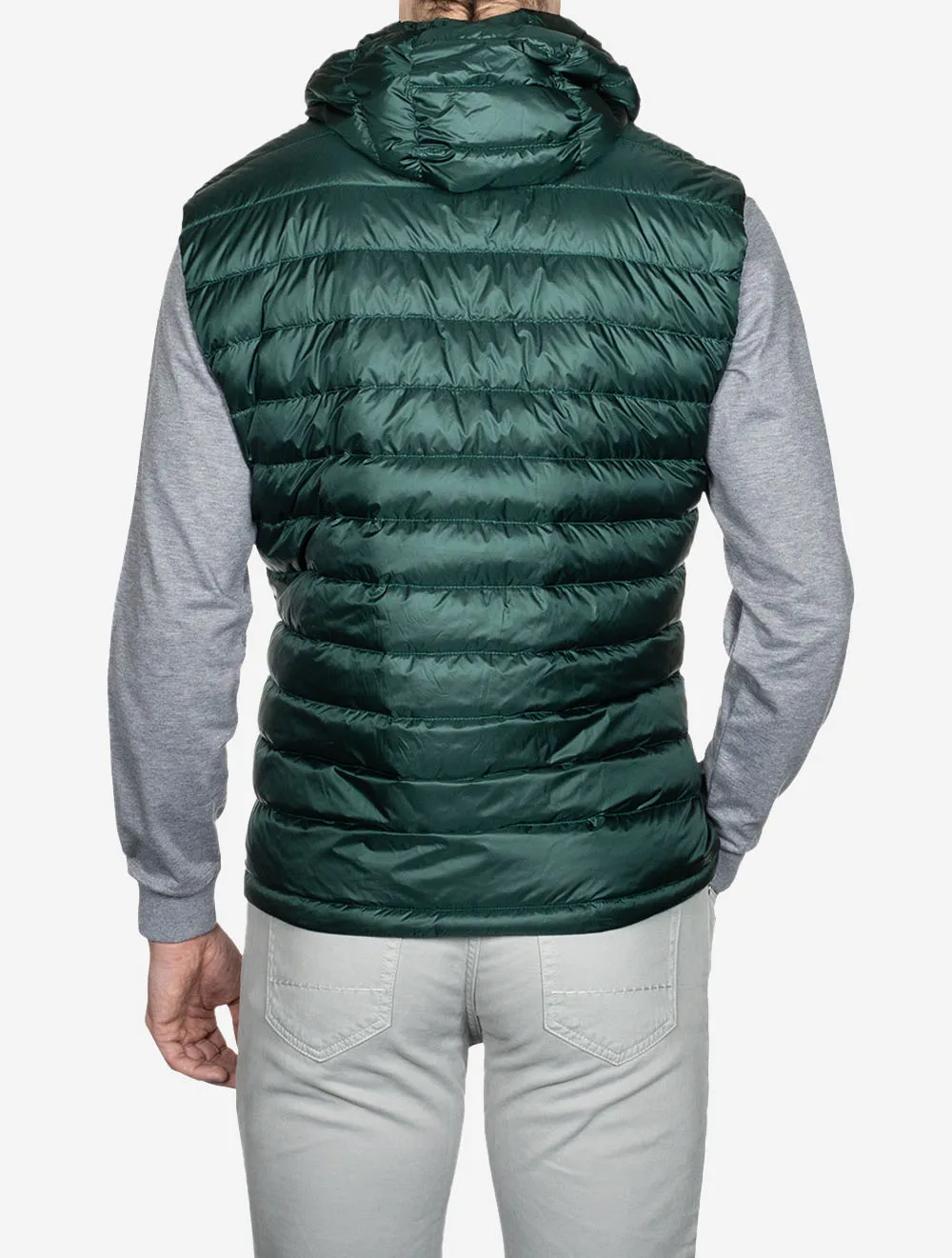 Hooded Gilet Green