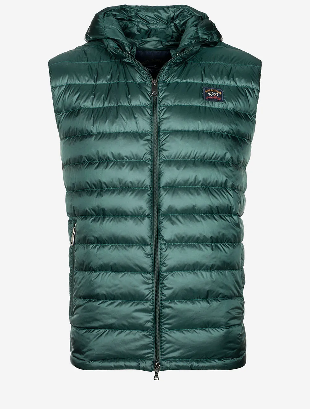 Hooded Gilet Green