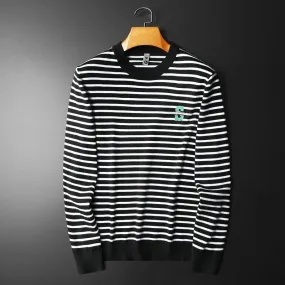 Horizontal Stripe Long Sleeve Sweatshirt