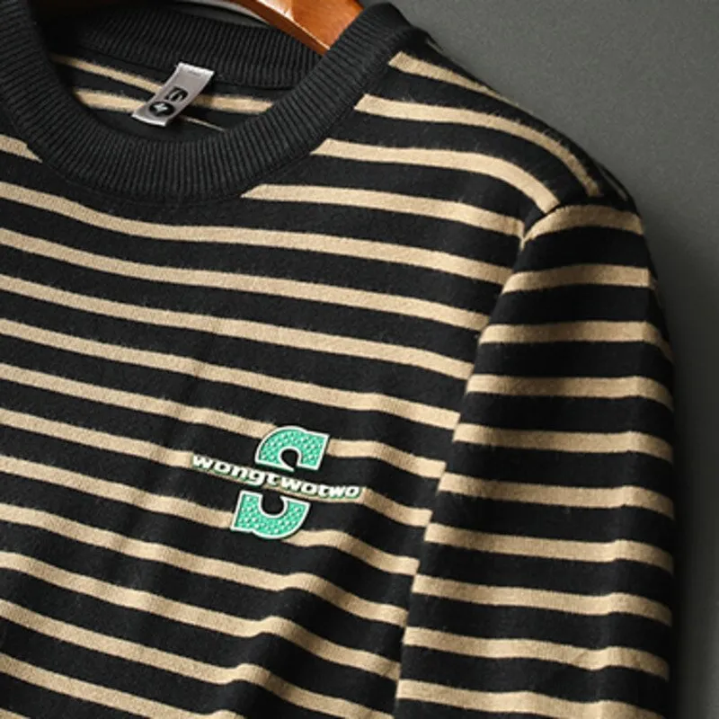 Horizontal Stripe Long Sleeve Sweatshirt