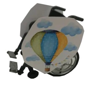 Hot Air Balloon Wheelchair Costume Child's