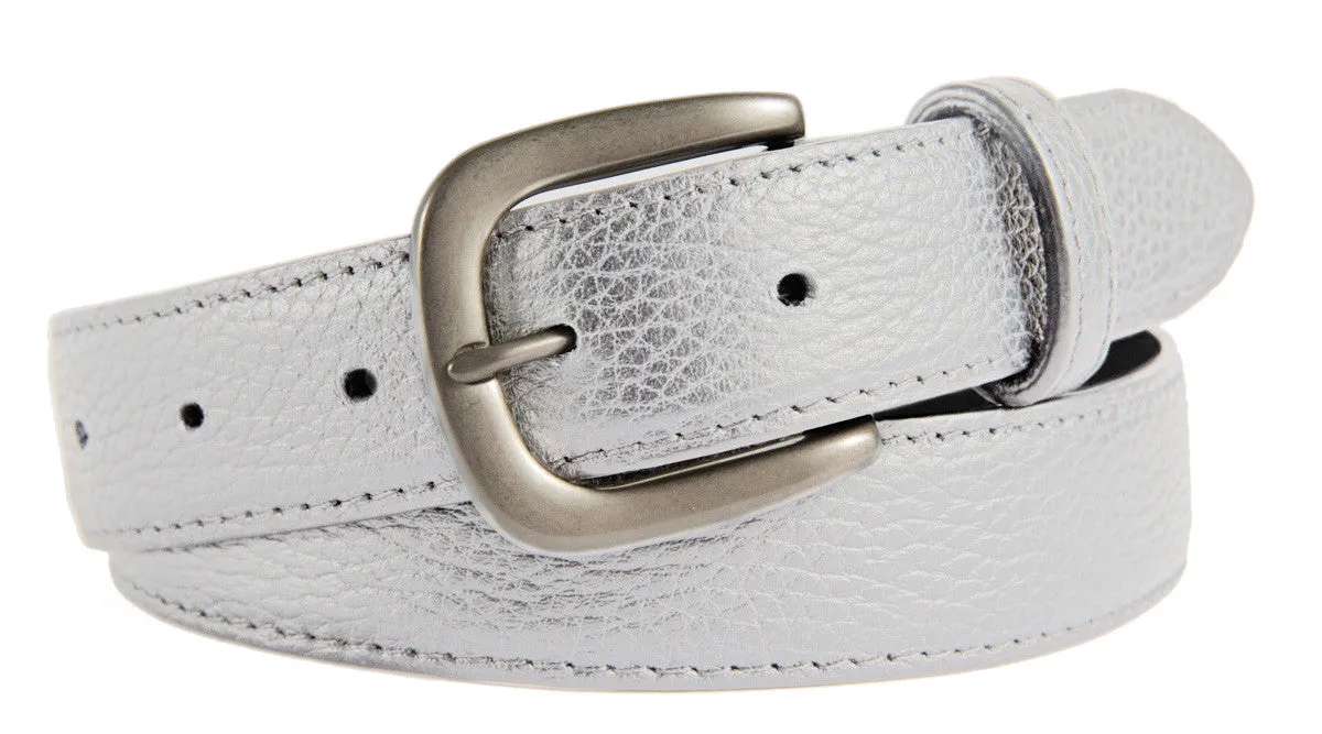 Hudson Belt, (1.25") Brushed Silver Buckle