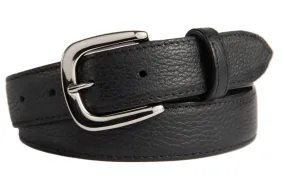 Hudson Belt, (1.25") Shiny Silver Buckle