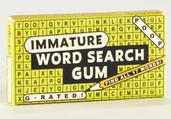 Immature Word  Search Gum