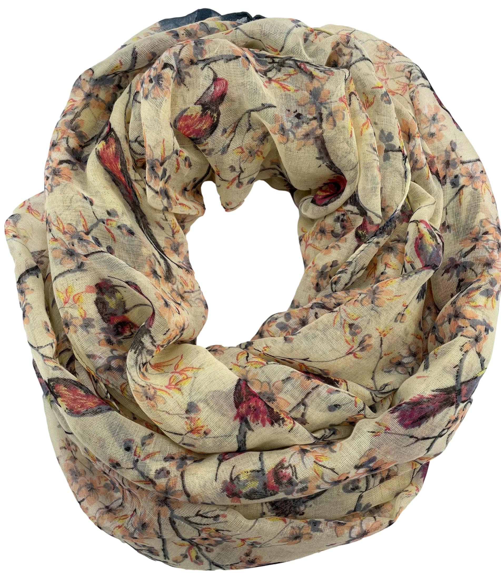 Infinity Scarf Lightweight Bird Print