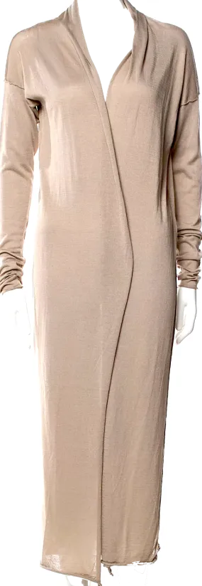 Isabel Benenato Italy. NEW W/TAGS Beige Plunge Neckline Sweater Dress