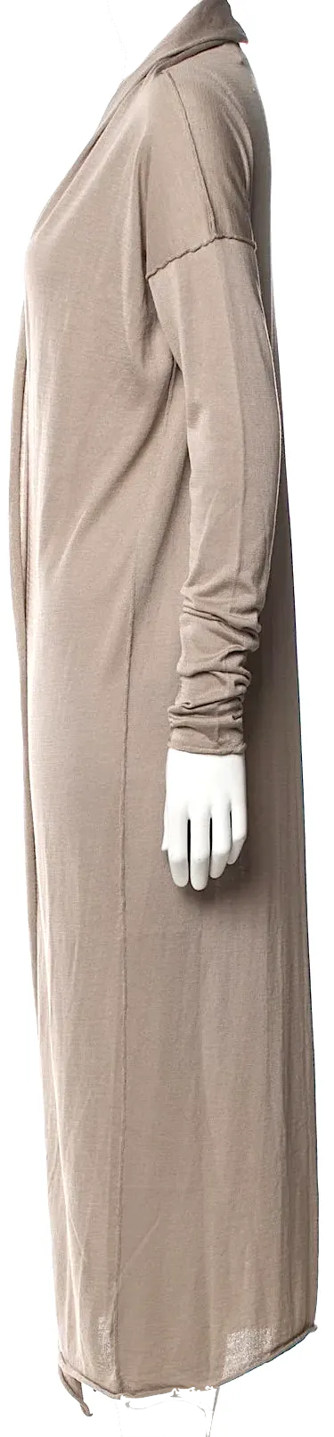 Isabel Benenato Italy. NEW W/TAGS Beige Plunge Neckline Sweater Dress