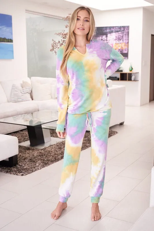 Jessica Tie Dye Knit Set