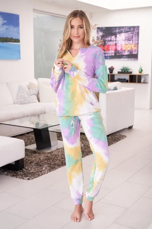 Jessica Tie Dye Knit Set