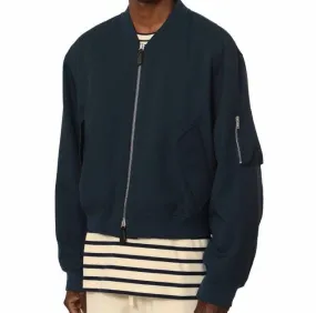 JIL SANDER Turquoise Bomber Jacket for Men - SS24 Collection