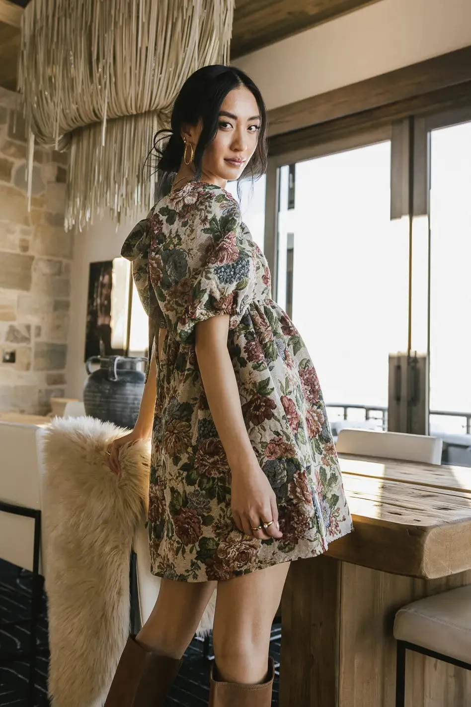 Jillian Floral Babydoll Dress