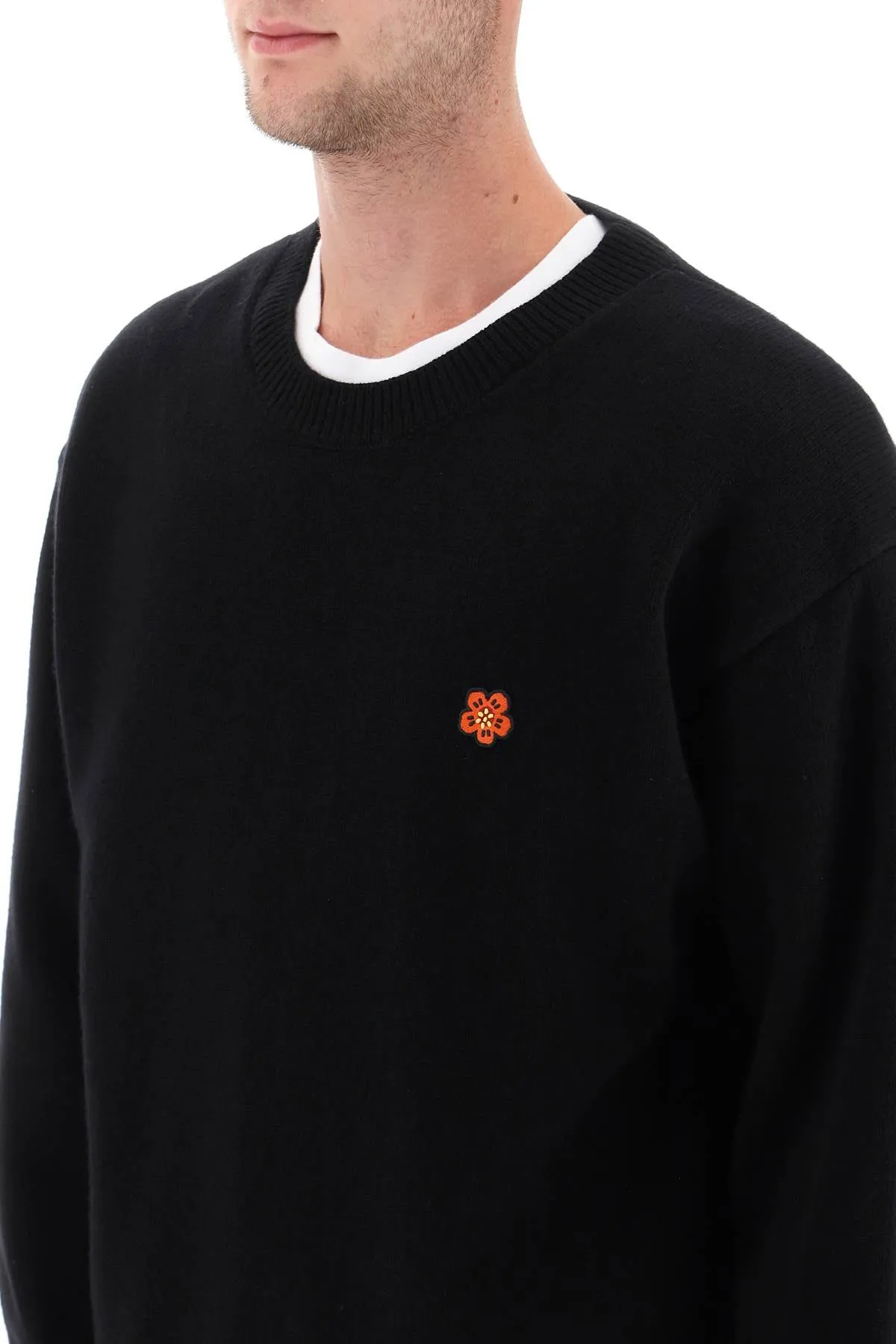 Kenzo sweater with boke flower patch