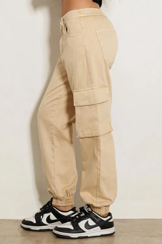 Khaki Cargo Jeans