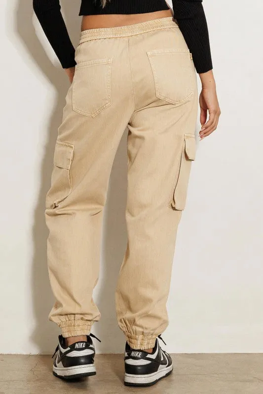 Khaki Cargo Jeans