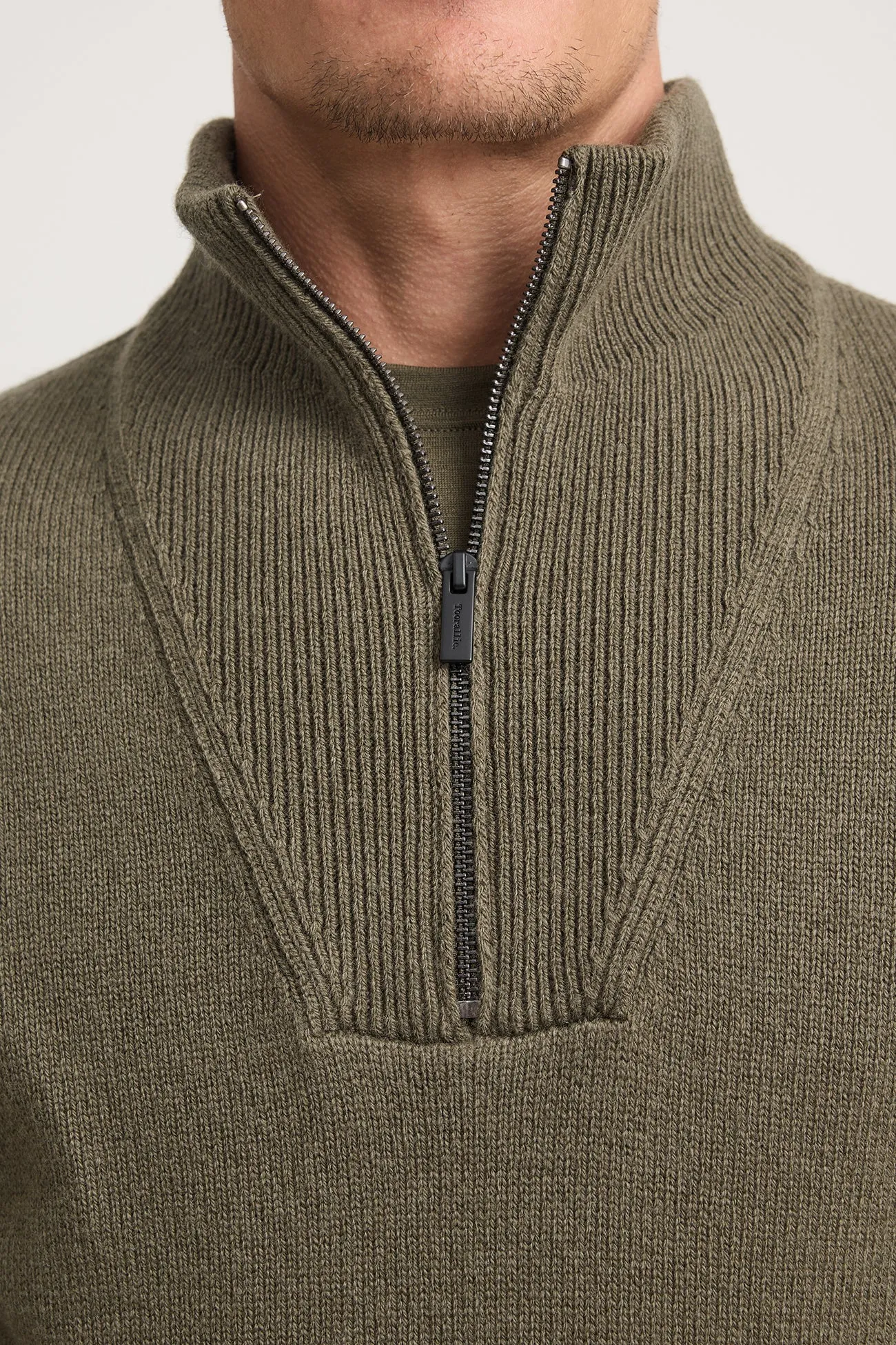 LAMBSWOOL HALF ZIP