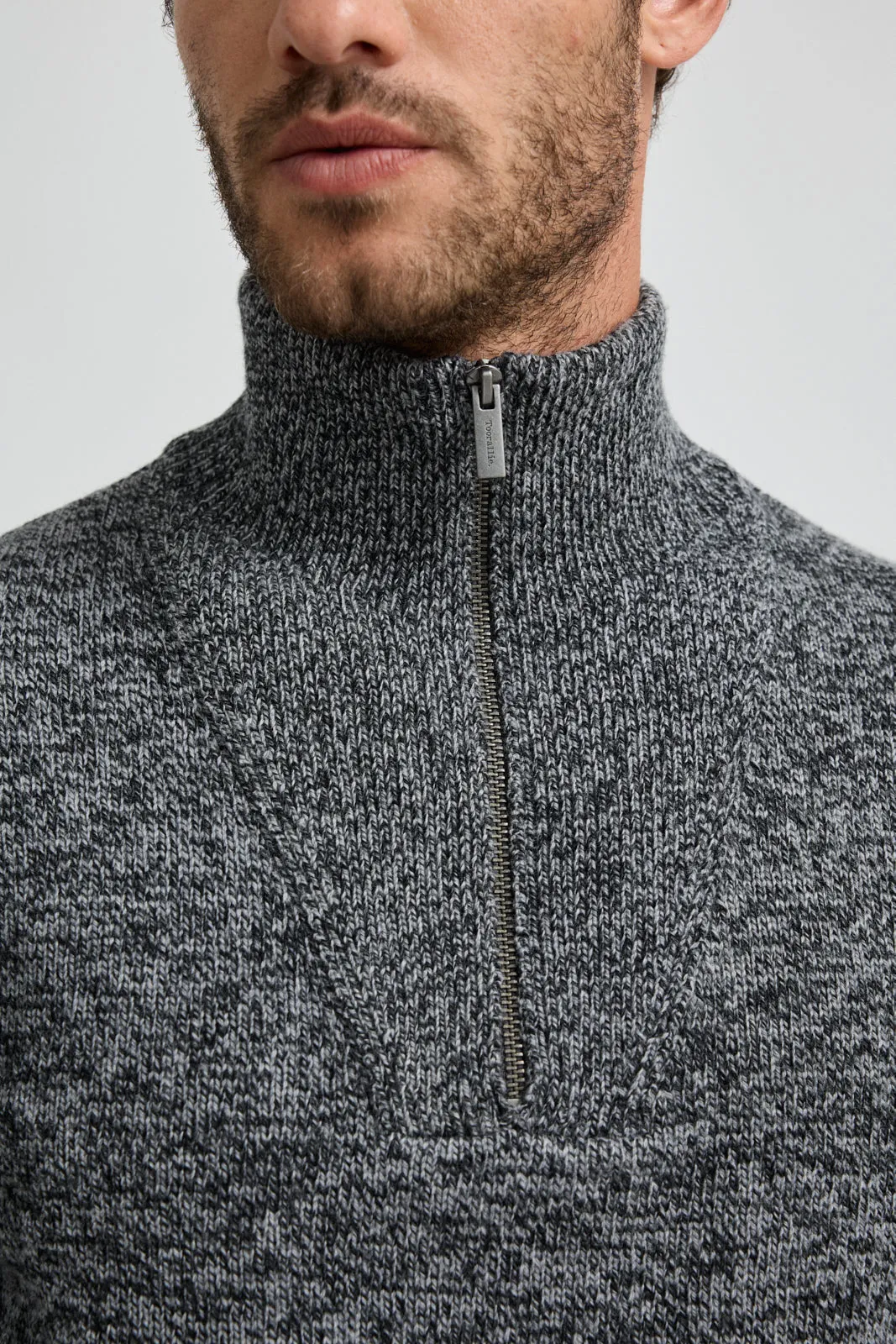 LAMBSWOOL HALF ZIP