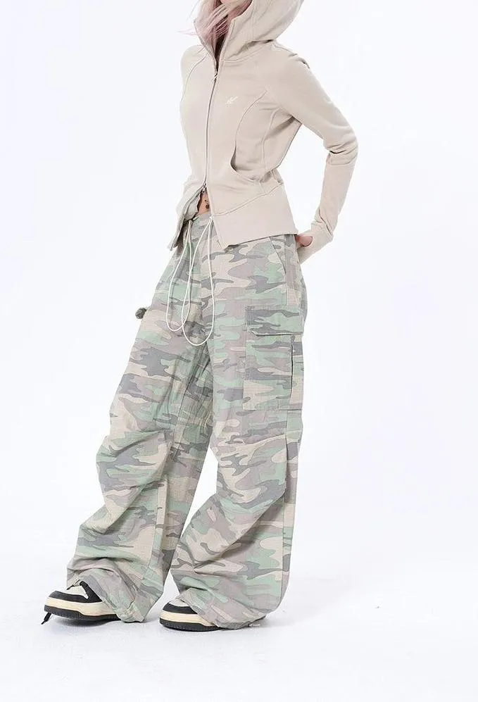 Lazy Light Camouflage Cargo Pants