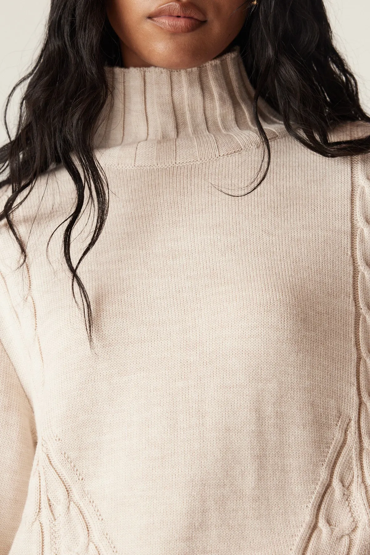 Lucern Merino Jumper - Wheat