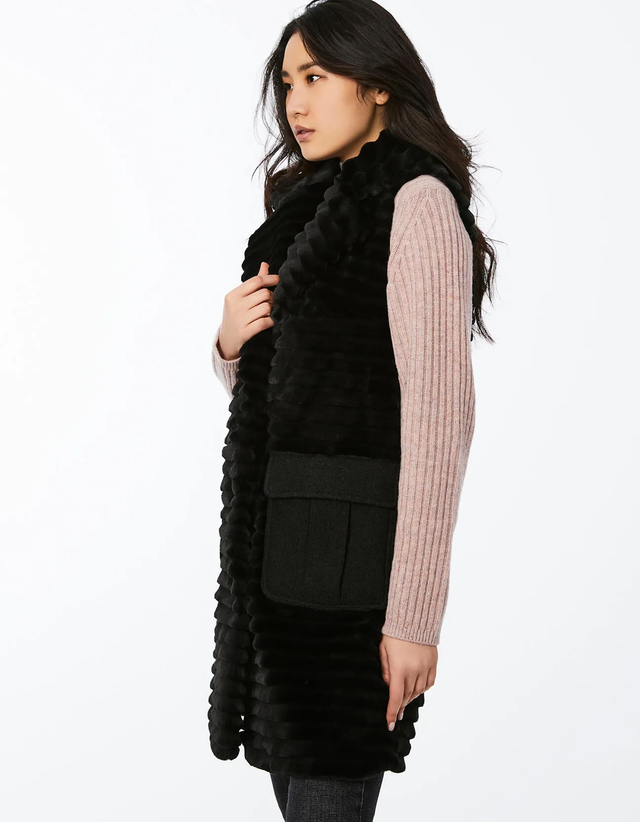 LUXE UNREAL FUR VEST