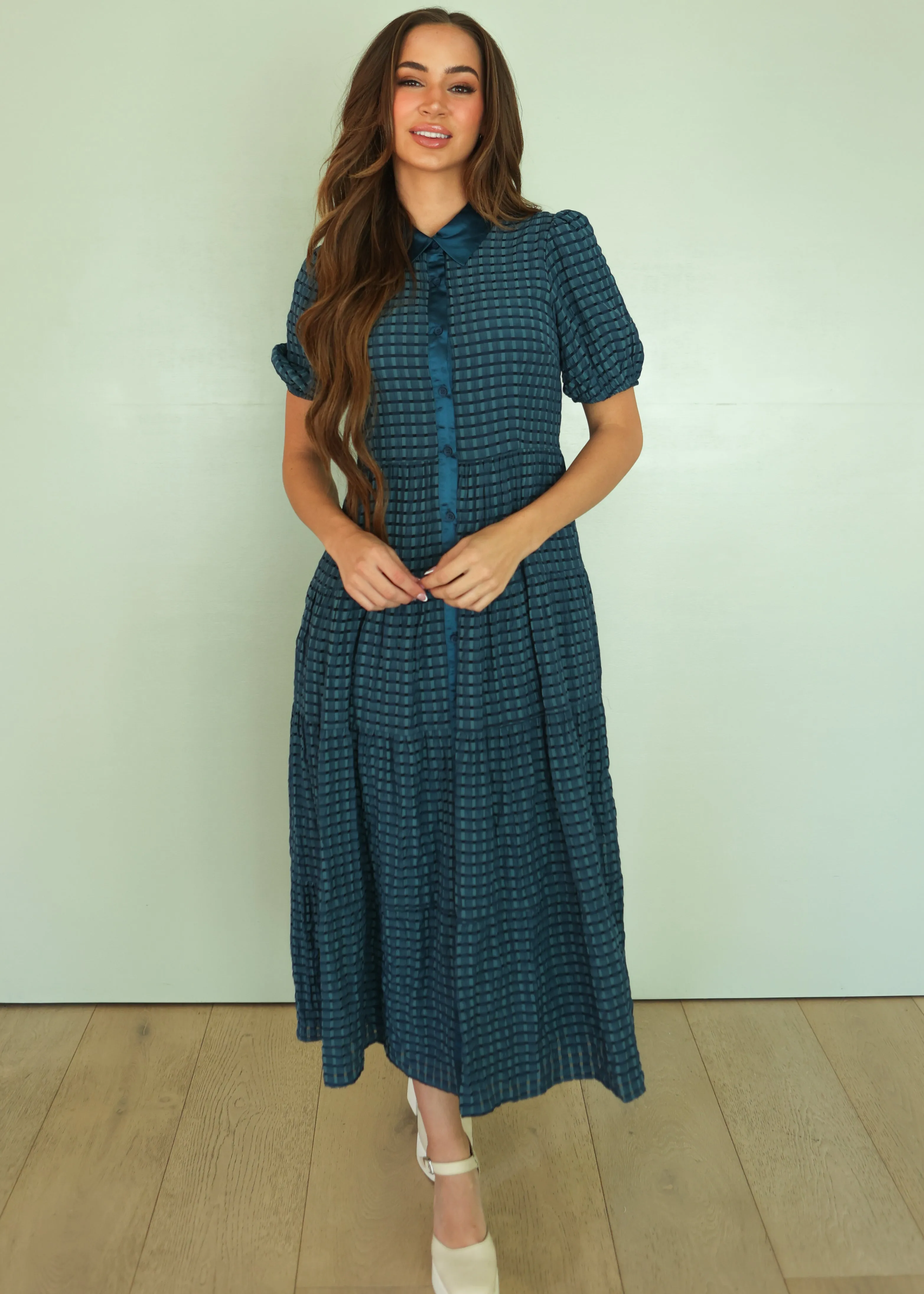 Maeve Blue Plaid Dress - FINAL FEW - FINAL SALE