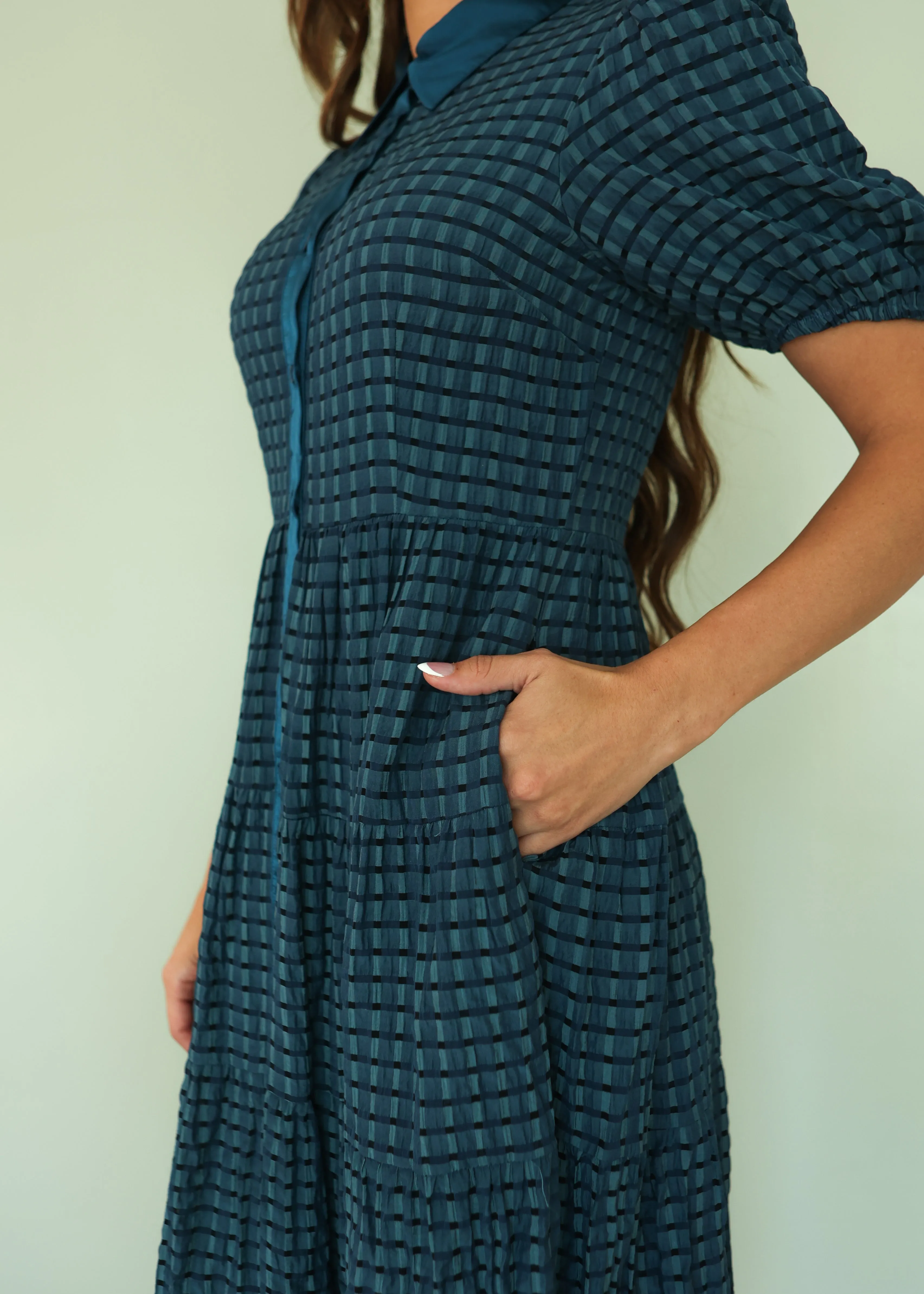 Maeve Blue Plaid Dress - FINAL FEW - FINAL SALE