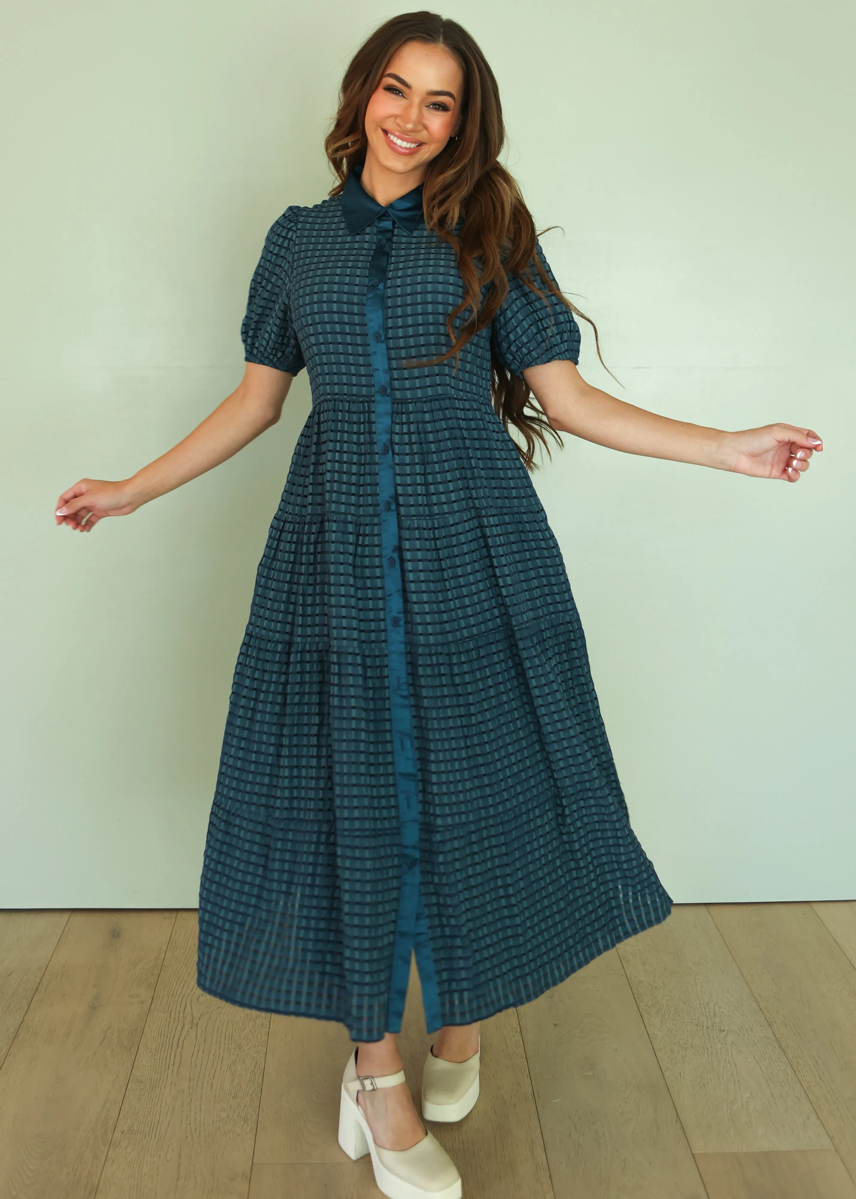 Maeve Blue Plaid Dress - FINAL FEW - FINAL SALE