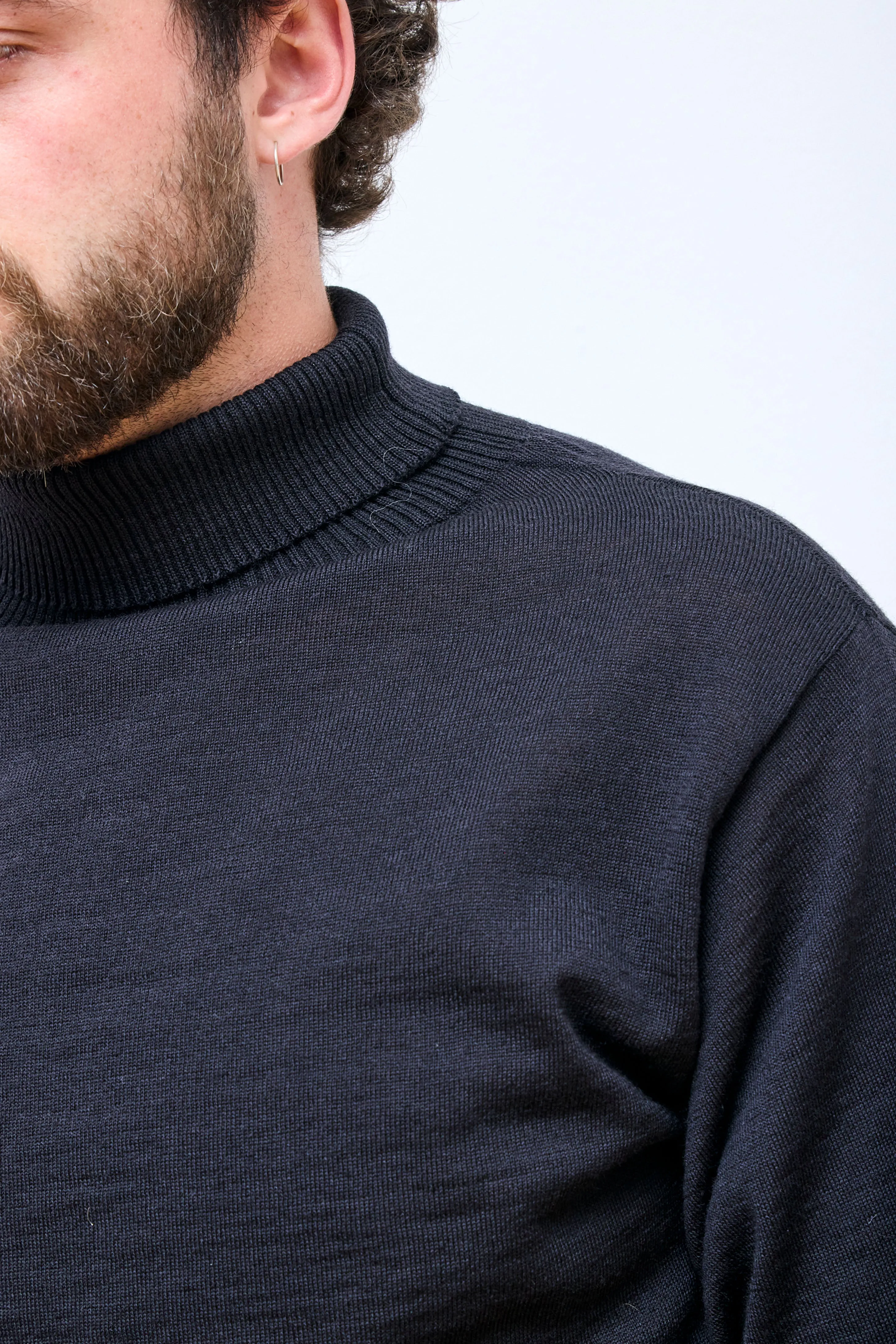 Marine Turtleneck Black