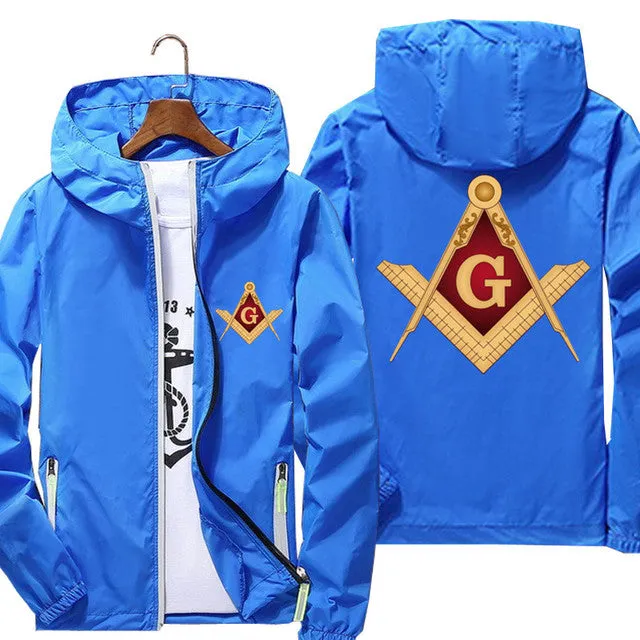 Master Mason Blue Lodge Jacket - Square & Compass G (Multiple Colors)