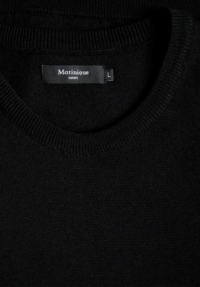 Matinique® MAPetro Merino Blend Crew Knit Jumper/Dark Navy - New AW23