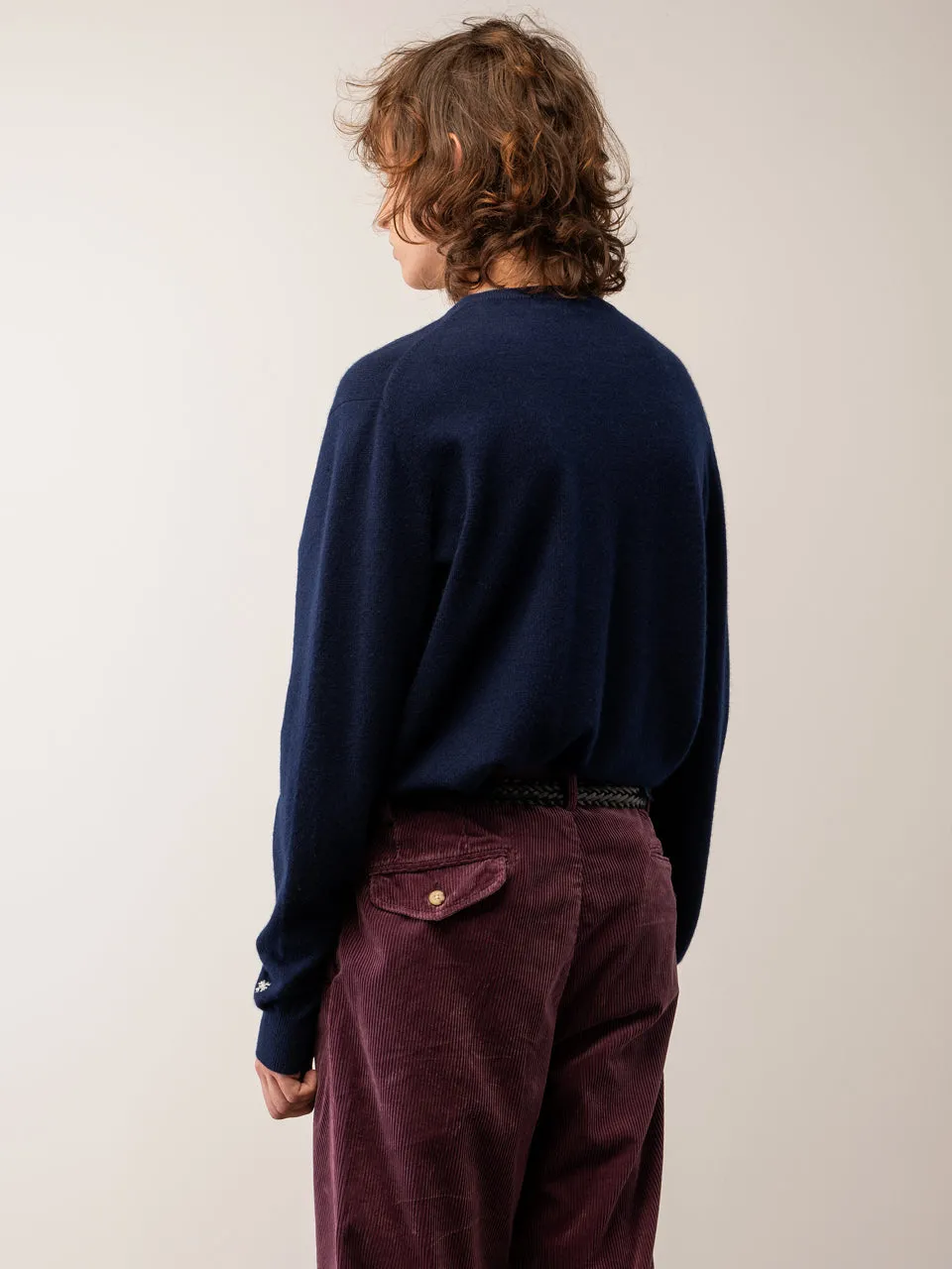 Men Crew Neck Sweater_Navy