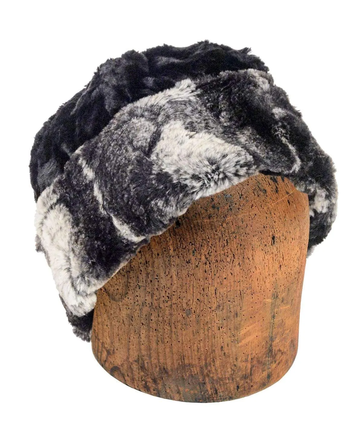 Men's Beanie Hat, Reversible - Luxury Faux Fur in Honey Badger - Sold Out!