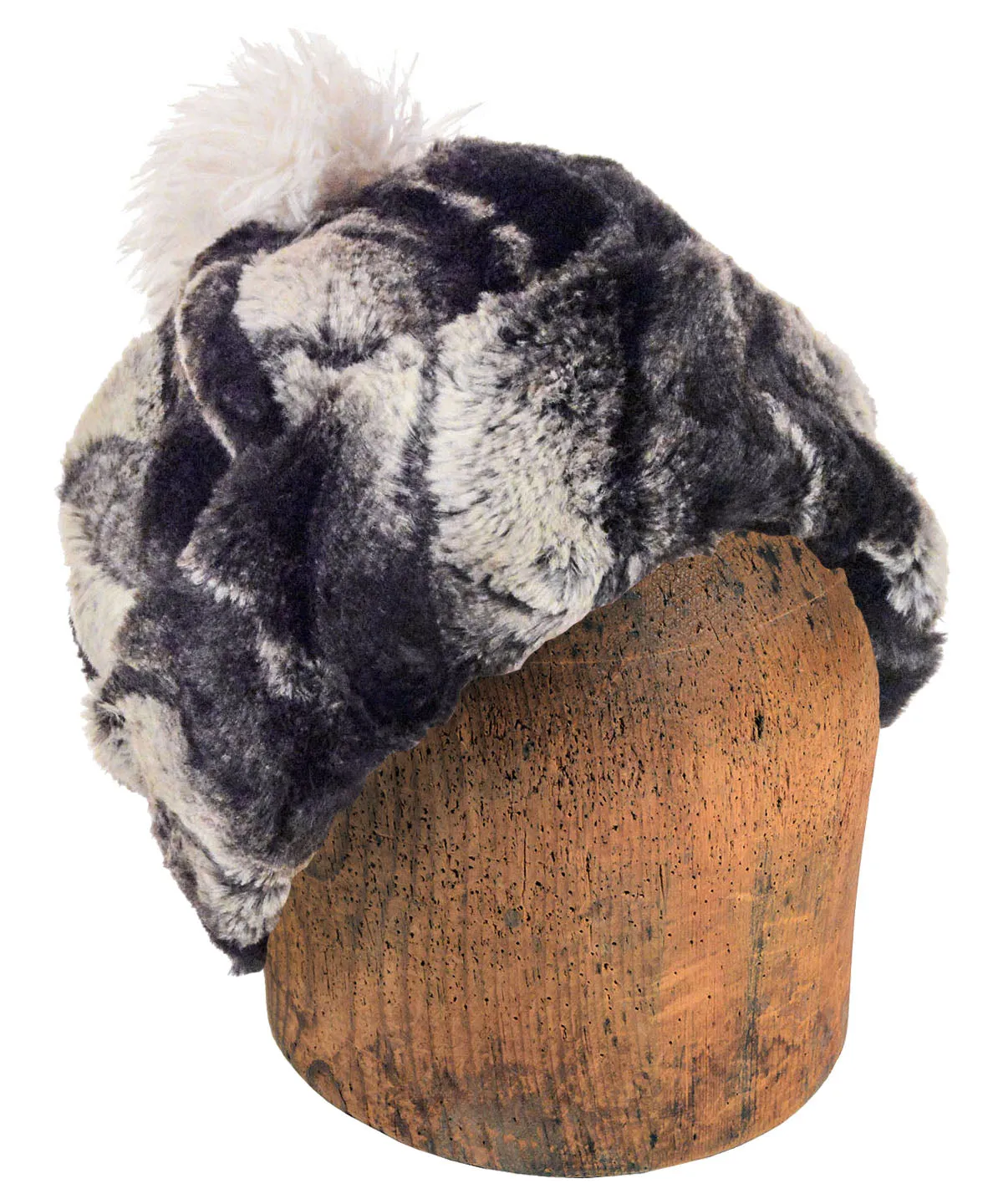 Men's Beanie Hat, Reversible - Luxury Faux Fur in Honey Badger - Sold Out!