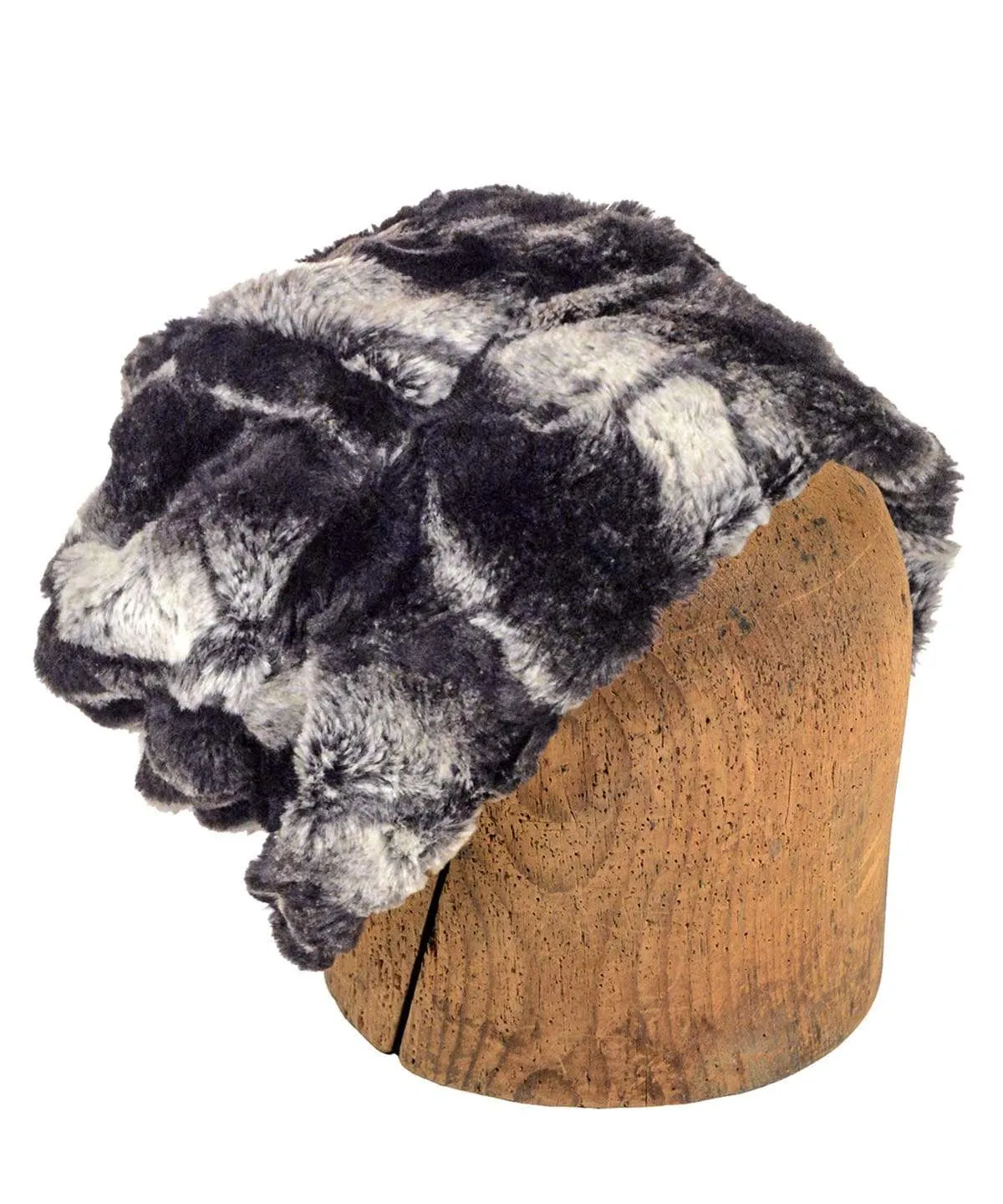 Men's Beanie Hat, Reversible - Luxury Faux Fur in Honey Badger - Sold Out!