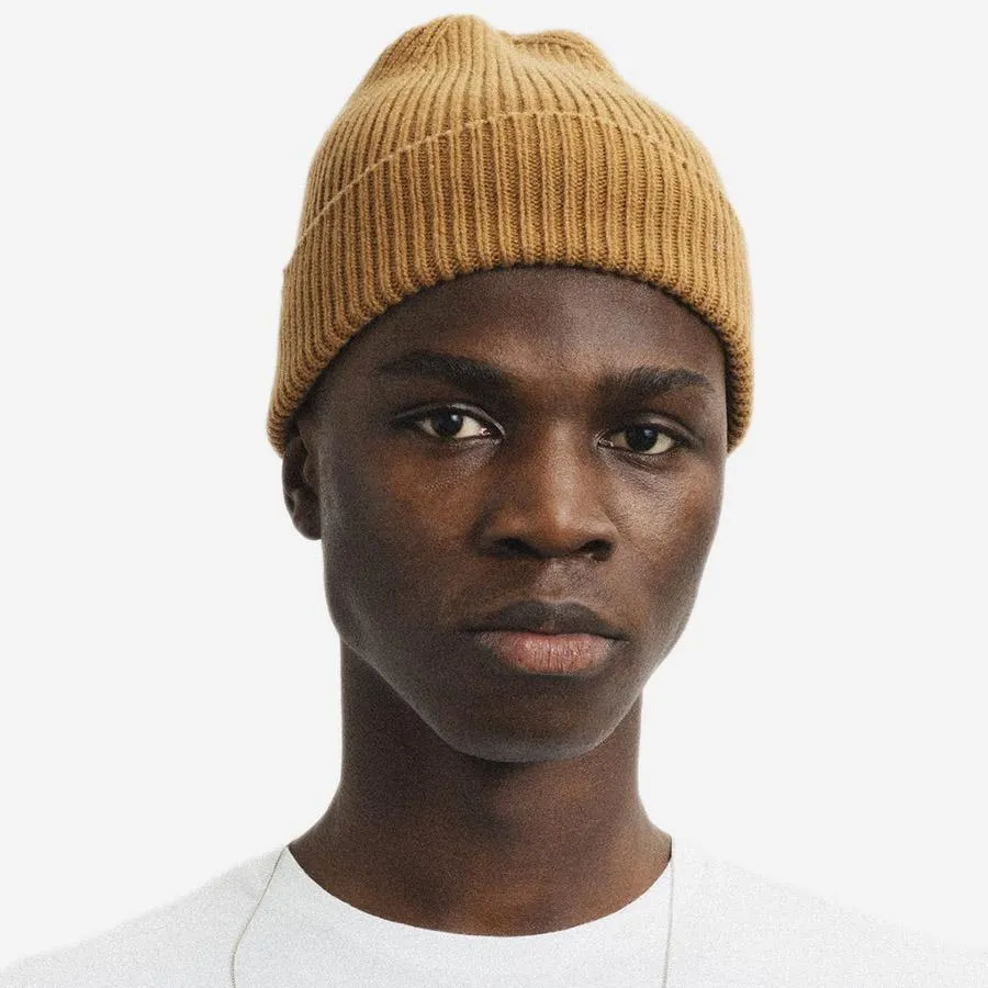 Merino Wool Beanie - Coffee Brown