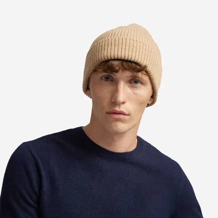 Merino Wool Beanie - Coffee Brown