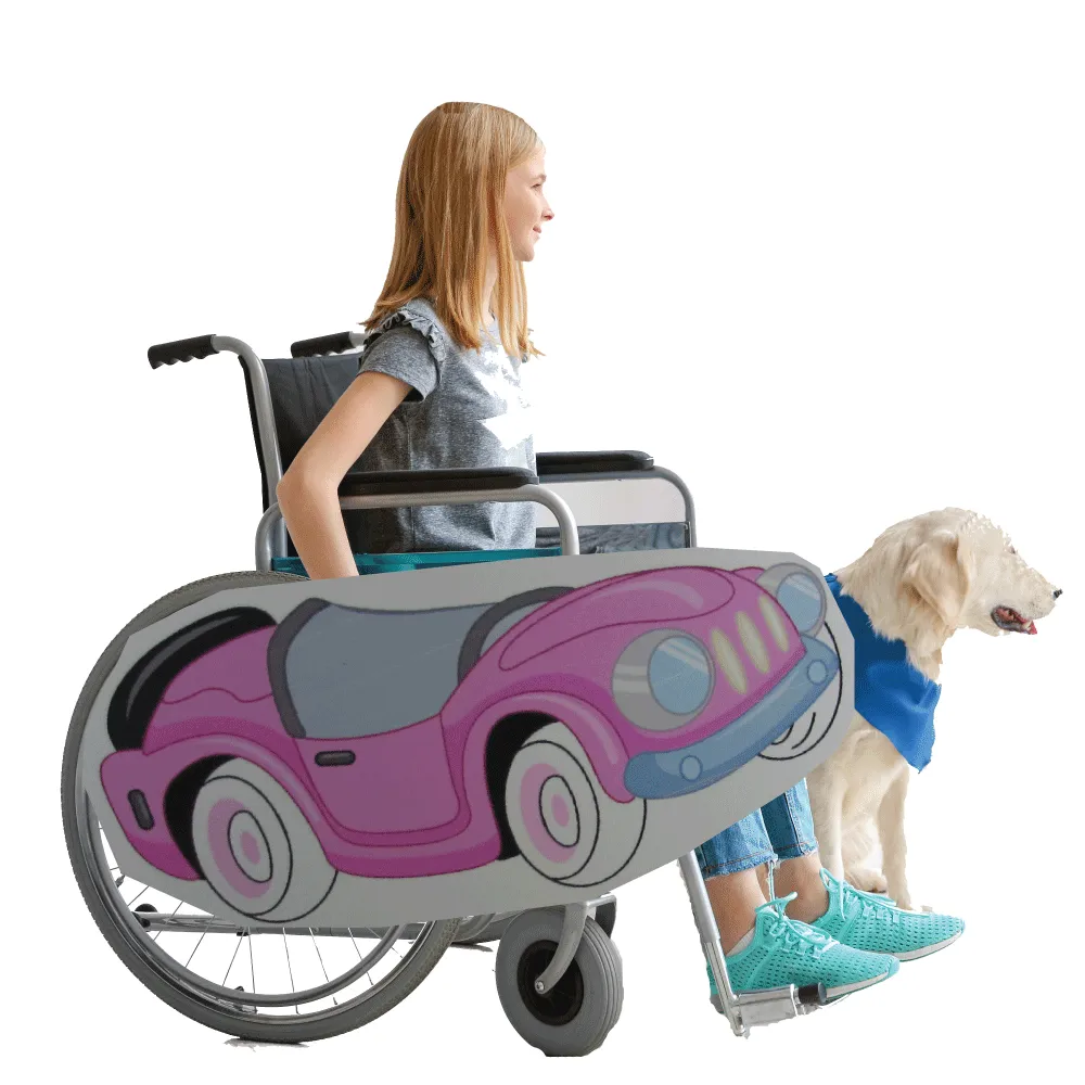 Mini Lookalike Car Wheelchair Costume Child's