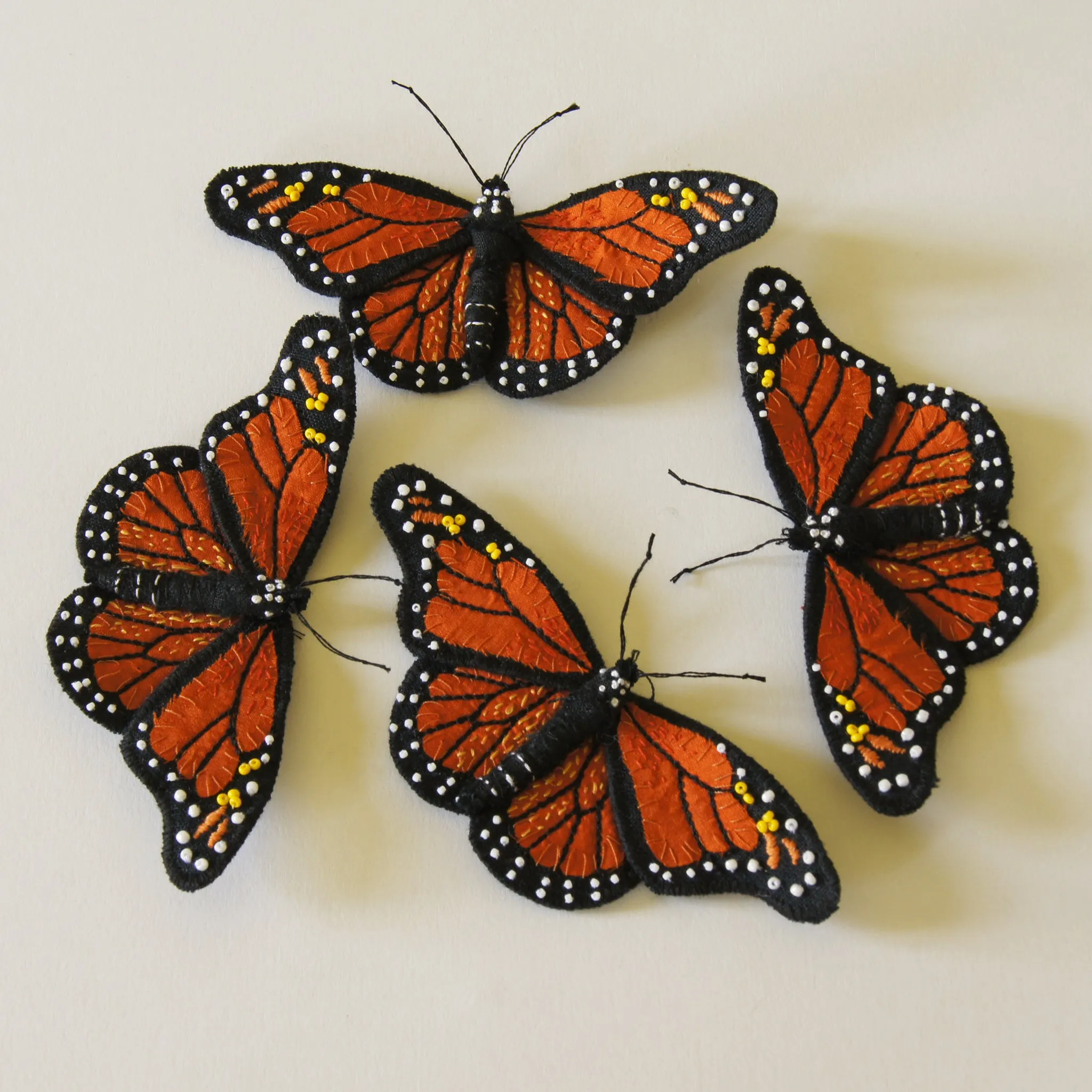 Monarch Butterfly Brooch Entomology Jewelry