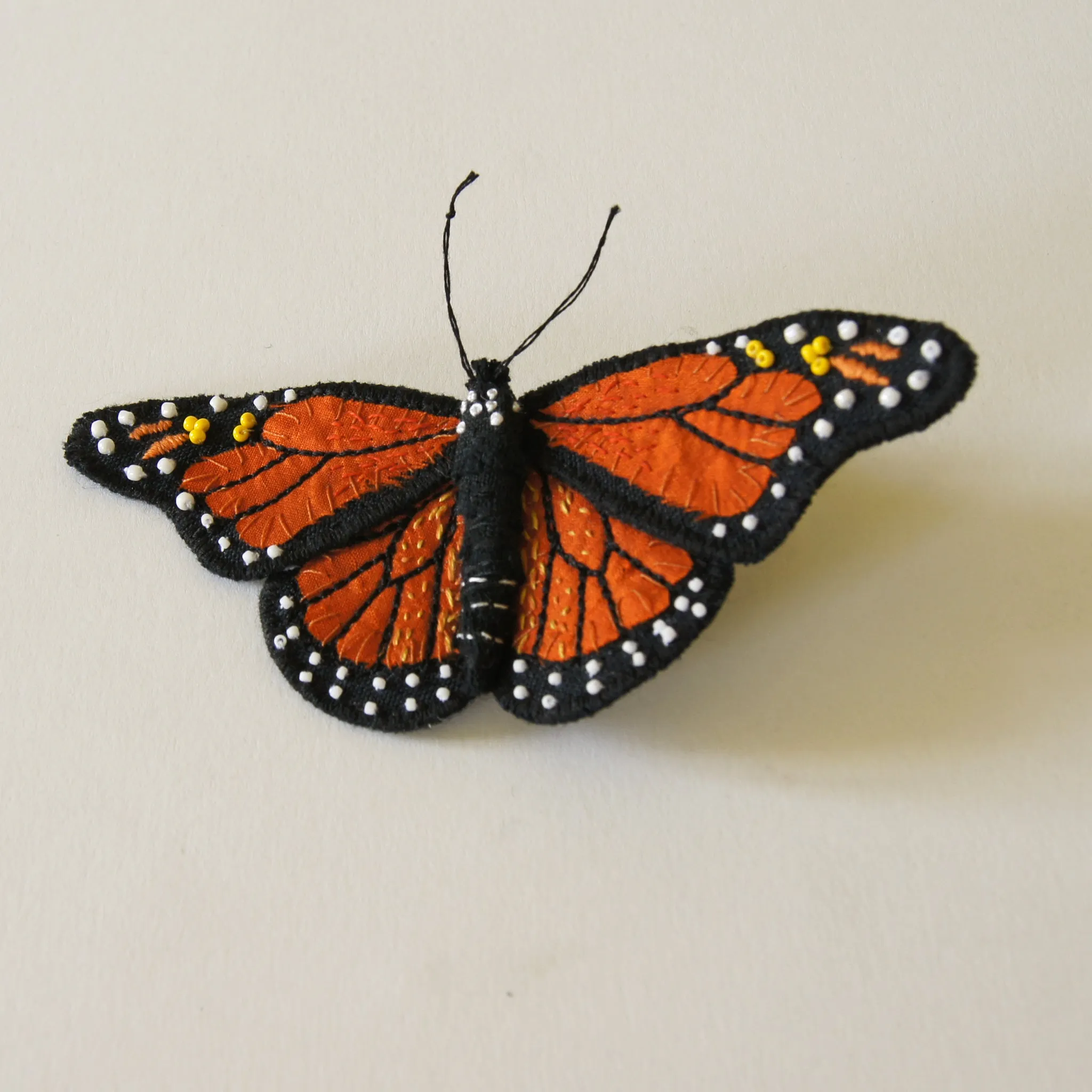 Monarch Butterfly Brooch Entomology Jewelry