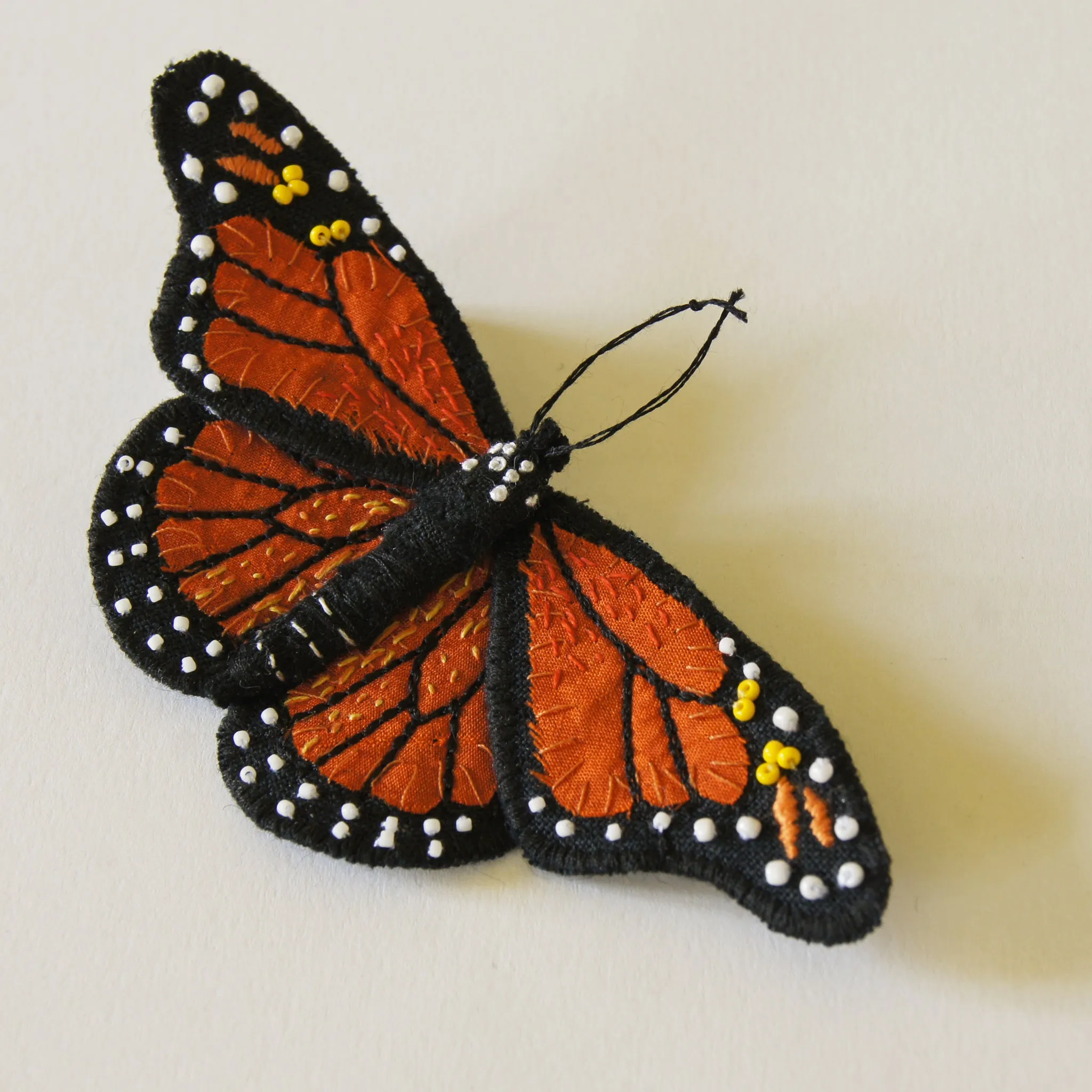 Monarch Butterfly Brooch Entomology Jewelry