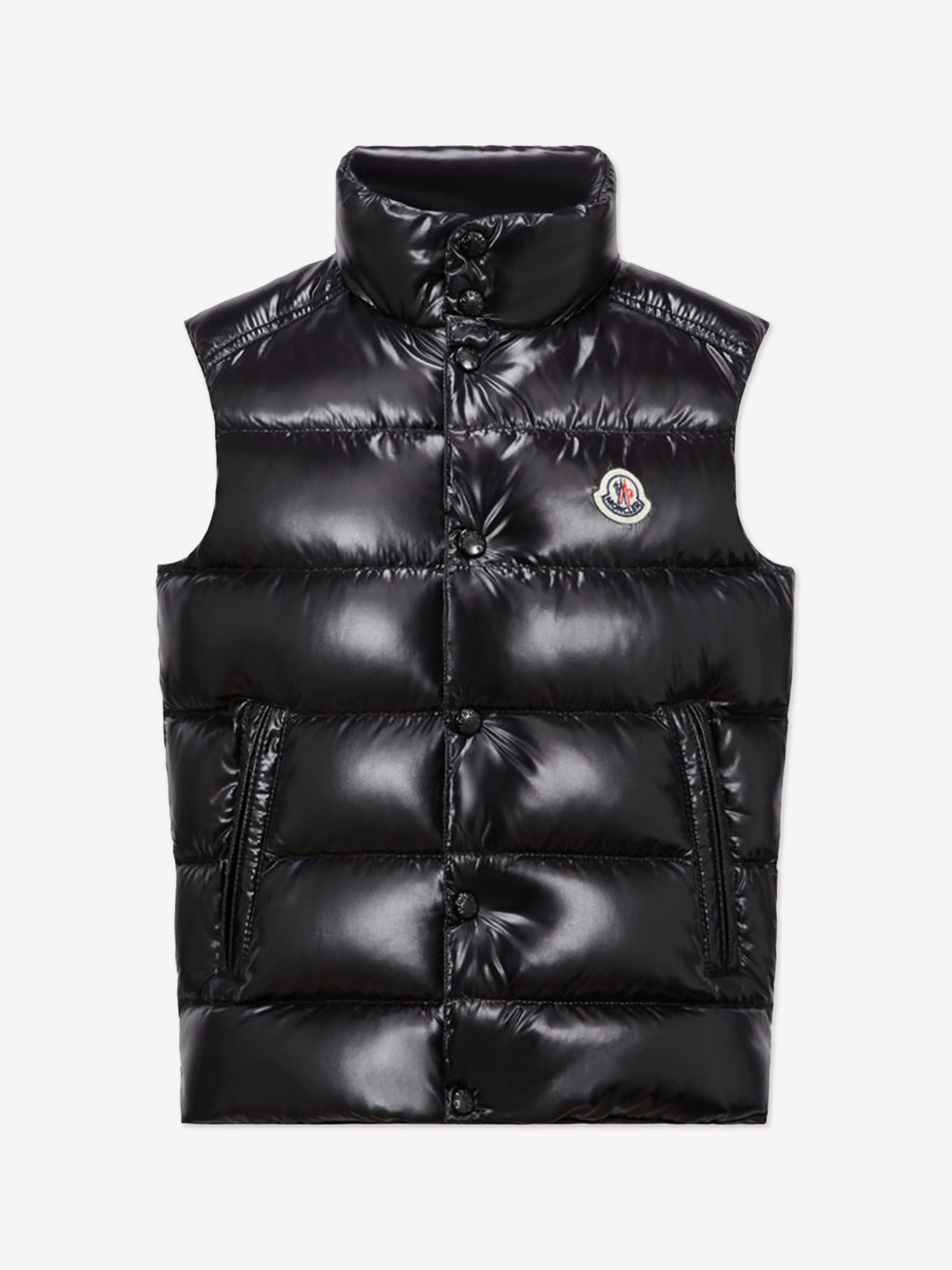 Moncler Enfant Boys Down Padded Tib Gilet in Black